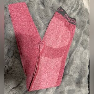 Gymshark Flex Leggings - Dusky Pink Marl/Charcoal 
Medium